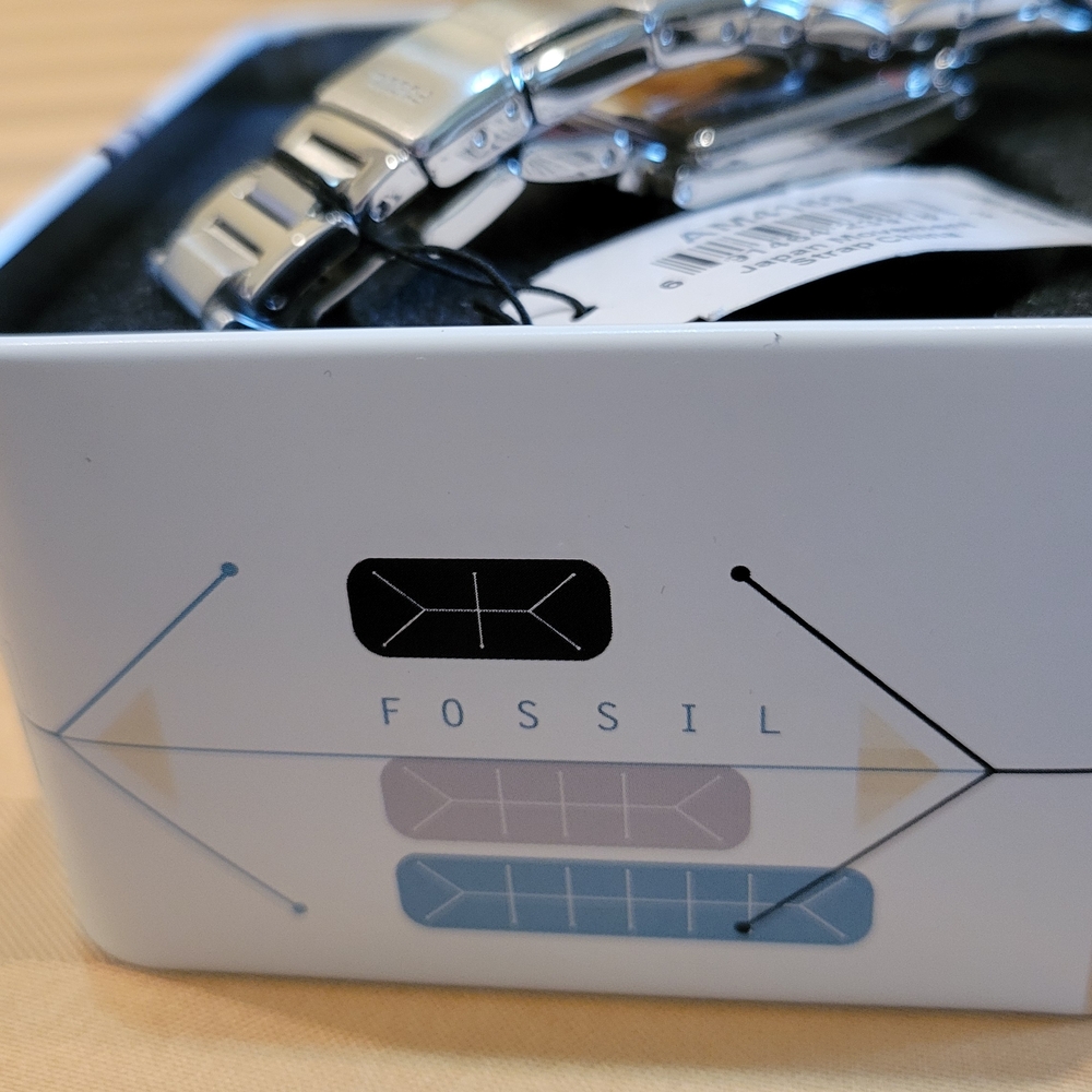 Fossil Silver Watch with Crystal Accents - Picture 10 of 10